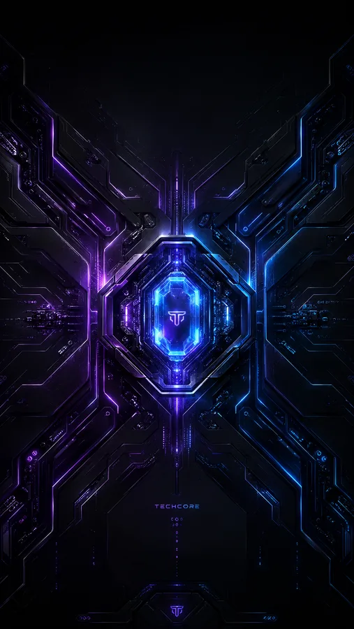 TechCore Power Vault premium vertical mobile wallpaper preview